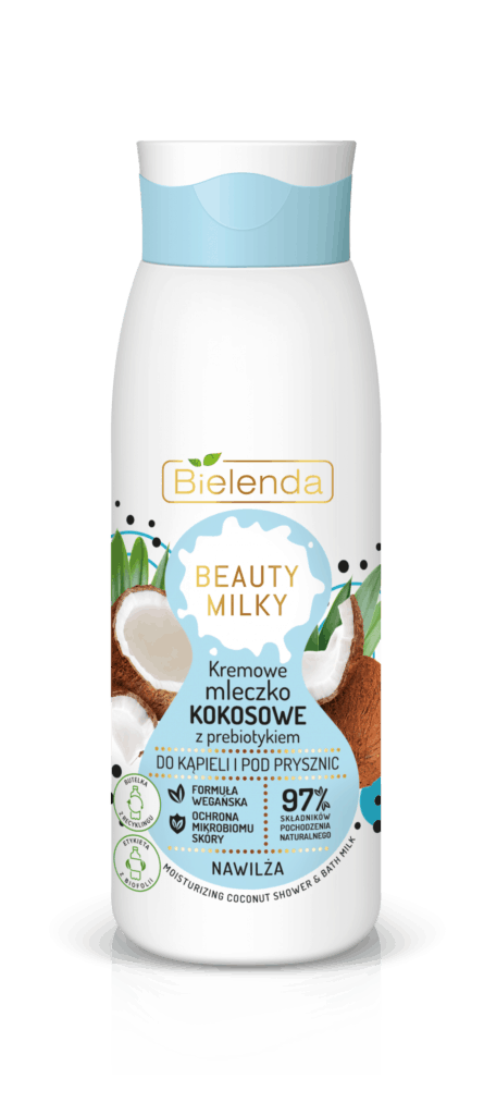 Beauty Milky – Kremowe mleczko kokosowe z prebiotykiem – do kąpieli i pod prysznic
